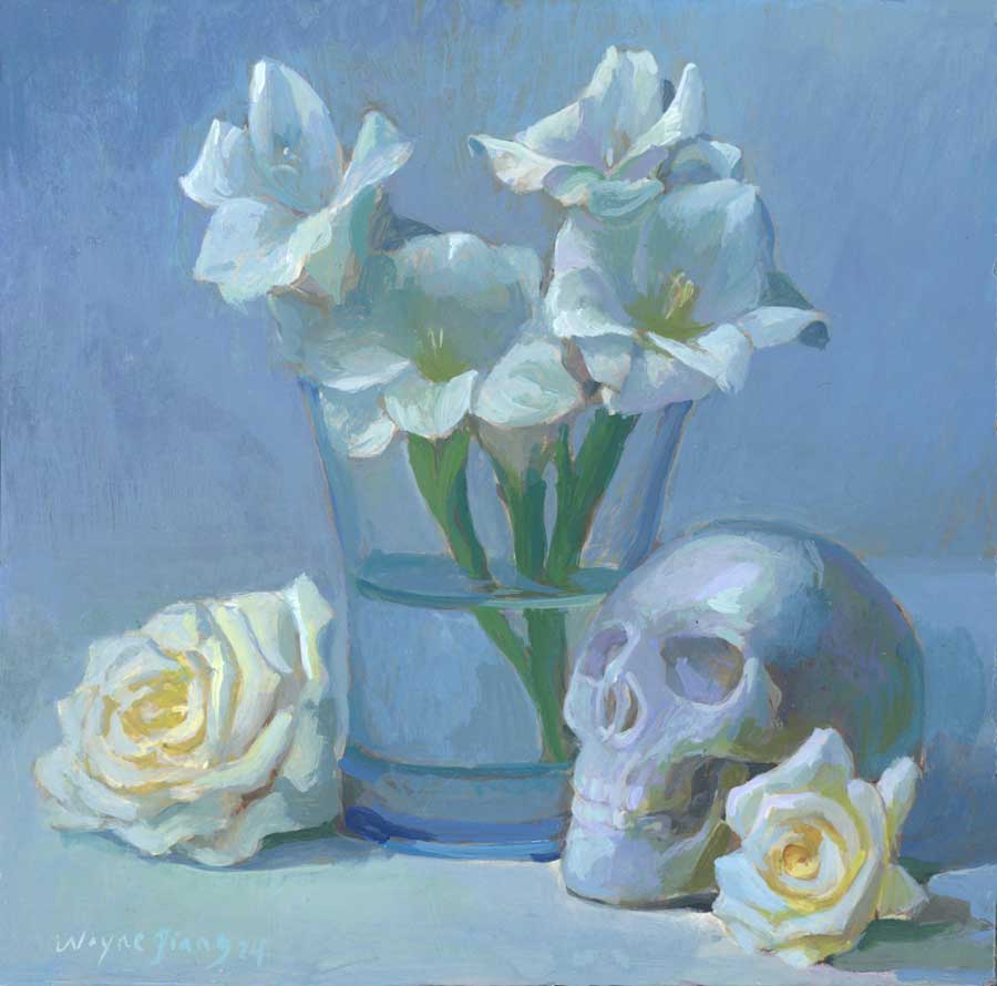 strawberries painting